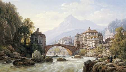 Picture of LE VIEUX PONT ROMAIN DE ST. MARTIN, ITALY