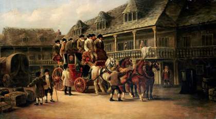 Picture of BOARDING THE COACH TO LONDON
