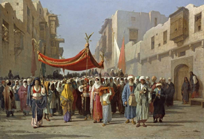 Picture of AN ARAB WEDDING PROCESSION