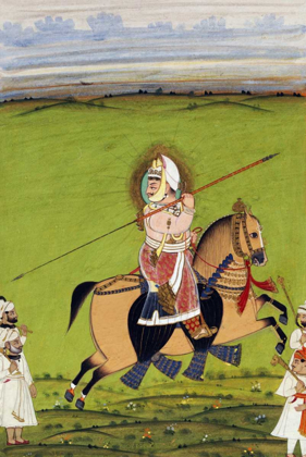 Picture of EQUESTRIAN PORTRAIT OF MAHARANA JAWAN SINGH