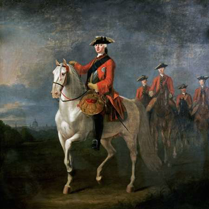 Picture of AN EQUESTRIAN PORTRAIT OF KING GEORGE III