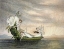 Picture of FAIRIES FLOATING DOWNSTREAM IN A PEAPOD
