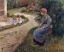 Picture of THE MAID SITTING IN THE GARDEN AT ERAGNY