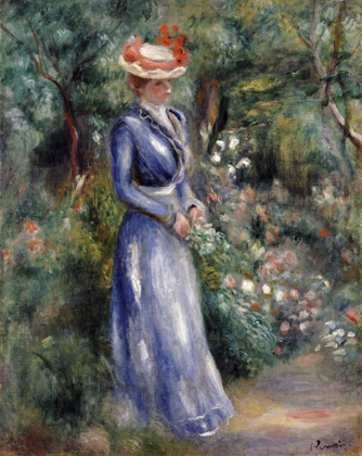 Picture of WOMAN IN A BLUE DRESS