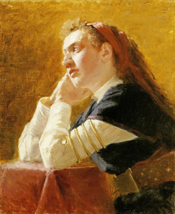 Picture of PORTRAIT OF A YOUNG WOMAN
