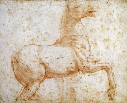 Picture of STUDY OF ONE OF THE QUIRINAL MARBLE HORSES