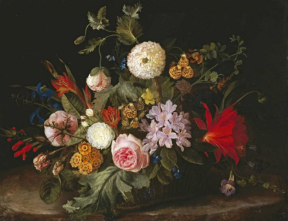 Picture of A BASKET WITH FLOWERS
