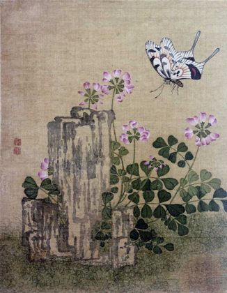 Picture of SILK LEAF FROM AN ALBUM OF FLOWER AND BIRD PAINTINGS