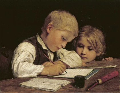 Picture of A BOY WRITING