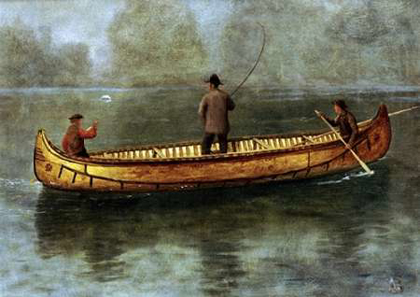 Picture of FISHING FROM A CANOE