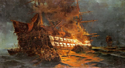 Picture of THE LOSS OF THE AJAX OFF CAPE JANISSARY