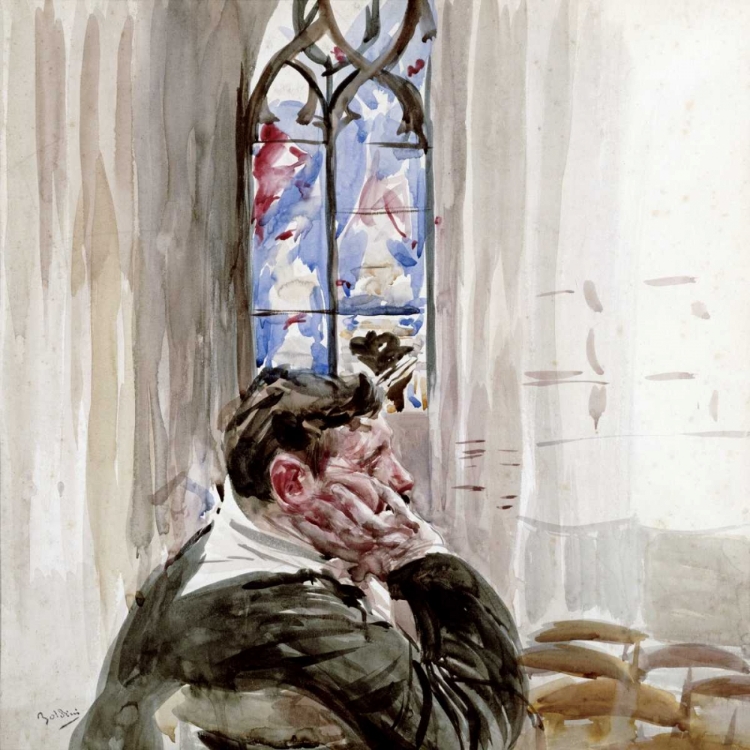 Picture of PORTRAIT OF A MAN IN CHURCH