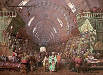 Picture of A BAZAAR IN CONSTANTINOPLE