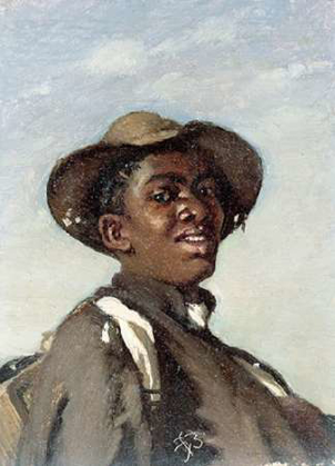 Picture of A NEGRO, HEAD AND SHOULDERS