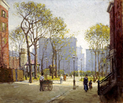 Picture of LATE AFTERNOON, WASHINGTON SQUARE