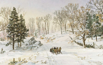 Picture of WINTER ON RAVENSDALE ROAD, HASTINGS-ON-HUDSON, NEW YORK