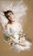 Picture of RECLINING BEAUTY WITH BASKETS OF FLOWERS