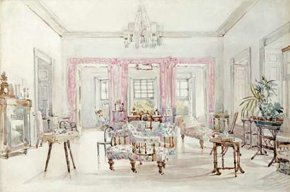Picture of THE DRAWING ROOM OF QUEENS HOUSE, BARBADOS, 1880