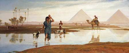 Picture of OVERFLOW OF THE NILE, WITH THE PYRAMIDS