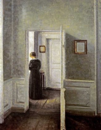 Picture of AN INTERIOR WITH A WOMAN