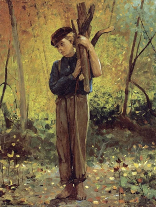 Picture of BOY HOLDING LOGS
