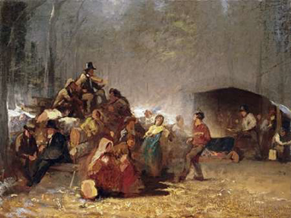 Picture of THE PARTY IN THE MAPLE SUGAR CAMP