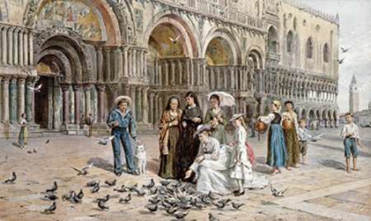 Picture of THE PIGEONS OF ST. MARKS, VENICE