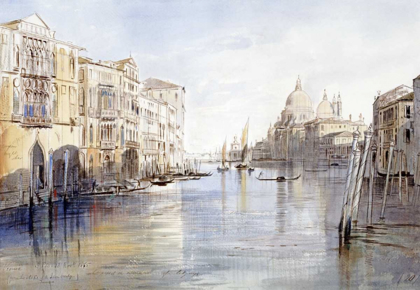 Picture of THE GRAND CANAL, WITH SANTA MARIA DELLA SALUTE, VENICE, ITALY