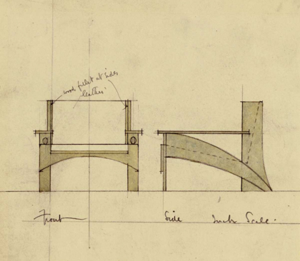 Picture of DESIGN FOR ARMCHAIR IN OAK