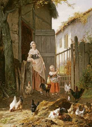 Picture of FEEDING THE CHICKENS