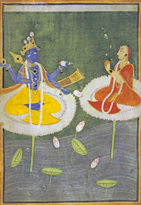 Picture of KRISHNA AND TADHA ENTHRONED