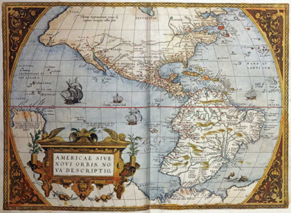 Picture of MAP OF AMERICA FROM THEATRUM ORBIS TERRARUM