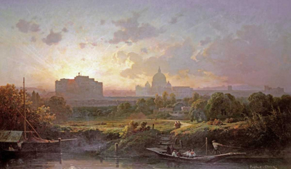 Picture of VIEW OF ROME AT SUNSET