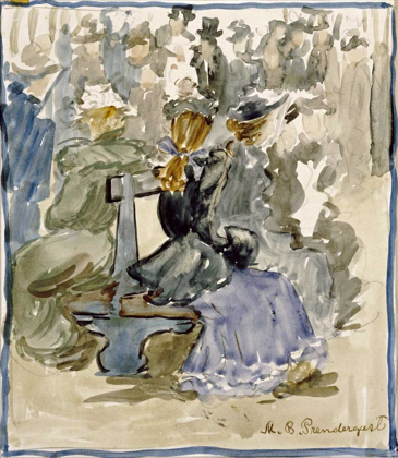 Picture of LADIES SEATED ON A BENCH
