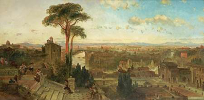 Picture of ROME - SUNSET FROM THE CONVENT OF SAN ONOFRIO