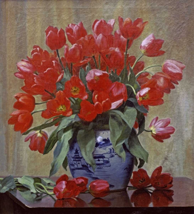 Picture of TULIPS IN A PORCELAIN VASE