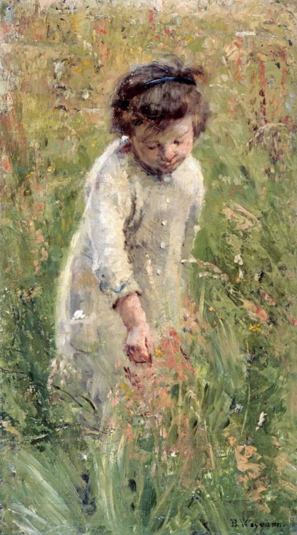 Picture of PICKING FLOWERS