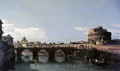 Picture of VIEW OF THE TIBER WITH THE CASTEL SANTANGELO