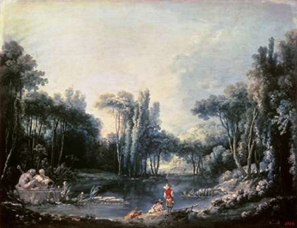 Picture of LANDSCAPE WITH A POND