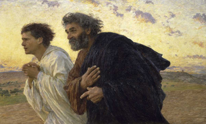 Picture of DISCIPLES PETER AND JOHN RUSHING TO THE SEPULCHERTHE MORNING OF THE RESURRECTION