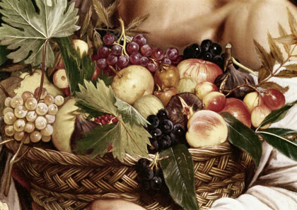 Picture of BOY WITH BASKET OF FRUIT - DETAIL