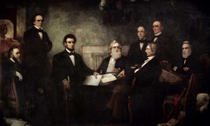 Picture of THE FIRST READING OF THE EMANCIPATION PROCLAMATION