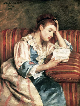 Picture of YOUNG WOMAN READING