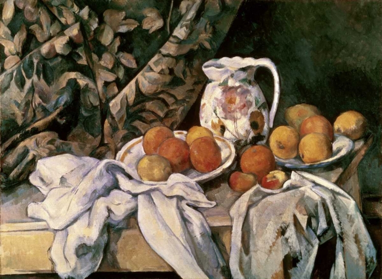 Picture of CURTAIN, CARAFE AND FRUIT