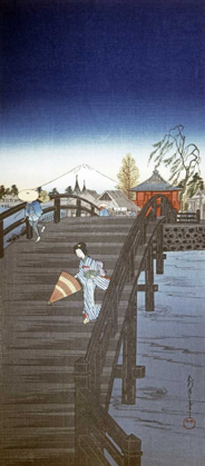 Picture of JAPANESE PRINT - YEDO RIVER IN TOKYO