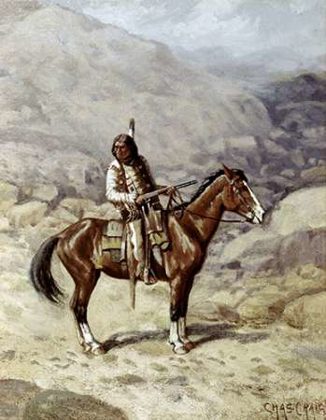 Picture of INDIAN ON HORSEBACK