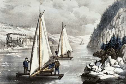 Picture of ICE BOAT RACE ON THE HUDSON