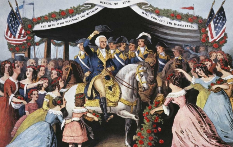 Picture of WASHINGTONS RECEPTION, ON THE BRIDGE TRENTON