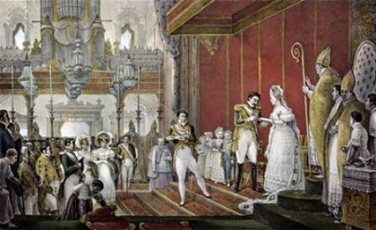 Picture of MARRIAGE OF EMPEROR PEDRO I TO PRINCESS AMELIE DE LEUCHTENBERG