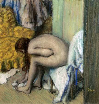 Picture of AFTER THE BATH, WOMAN DRYING HER FEET, 1886